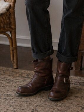 Red Wing 3156 Harness Engineer Boots Brown Leather Women’s 9 (EU 40) Made in USA